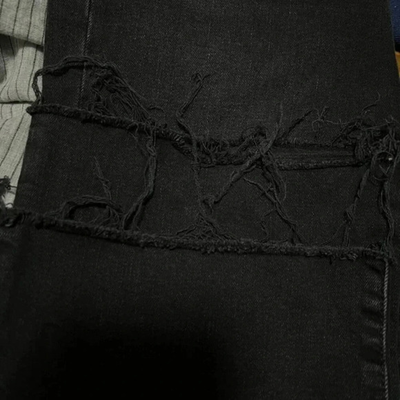 Joes boot Cut Black Washed Jeans raw Cut hem - Picture 2 of 7